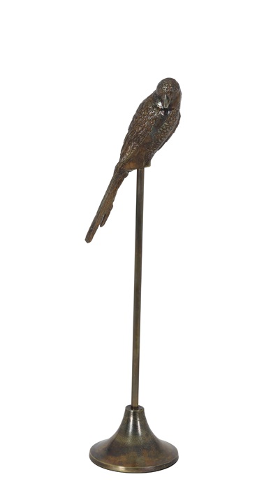 Papagei Antik-Bronze