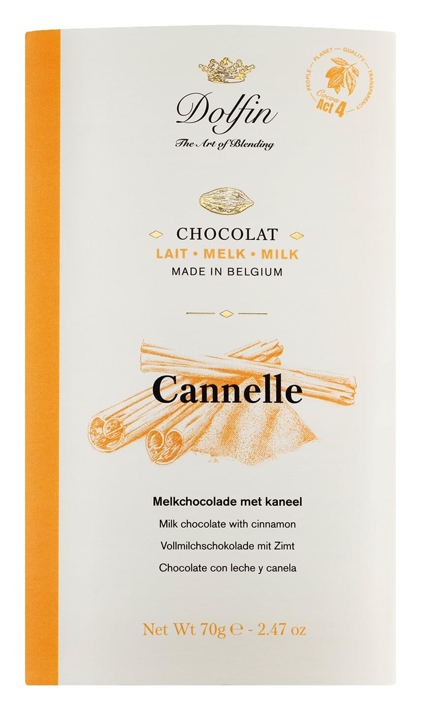 Dolfin Vollmilchschokolade mit Zimt Cannelle