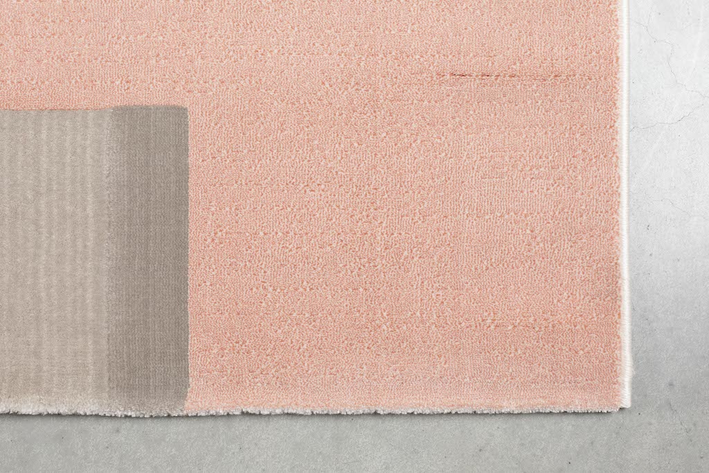 Hilton Teppich Grau/Pink