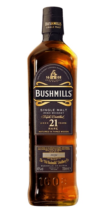 Bushmills 21 Jahre Three Woods Single Malt Whisky aus Irland
