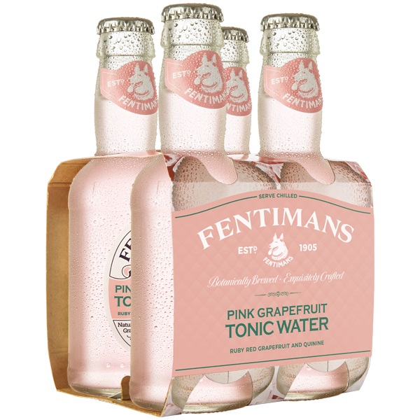 Fentimans Pink Grapefruit Tonic Water 4 x 200 ml