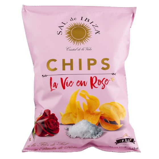 Sal de Ibiza Chips La Vie en Rose 125g