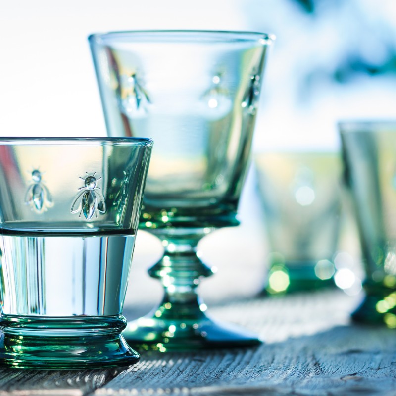 Abeille Wasserglas Smaragdgrün