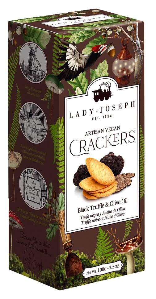 Lady Joseph Cracker mit Schwarzem Trüffel und Olivenöl