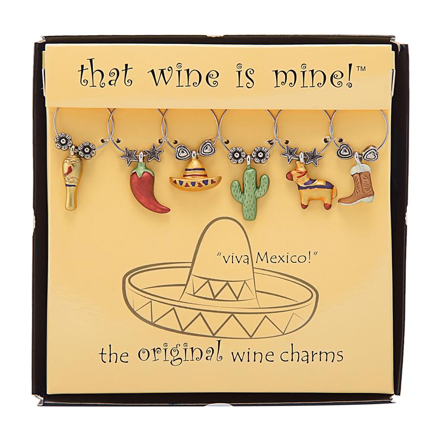 That Wine is Mine Viva Mexico! Wine Charms