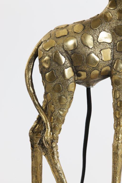Giraffe Tischleuchte Antik Bronze