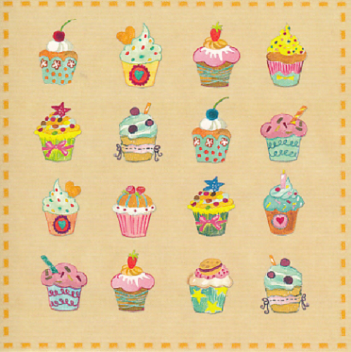 Cupcakes Quadratkarte
