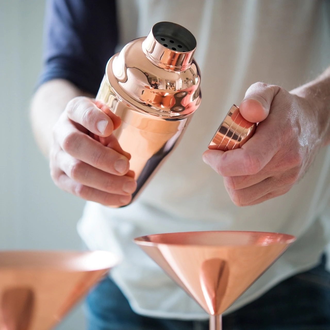 Cobbler Copper Cocktail Shaker